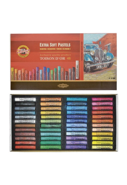 Estojo Giz Pastel Seco Extra Macio C/48 8556 Koh-i-noor